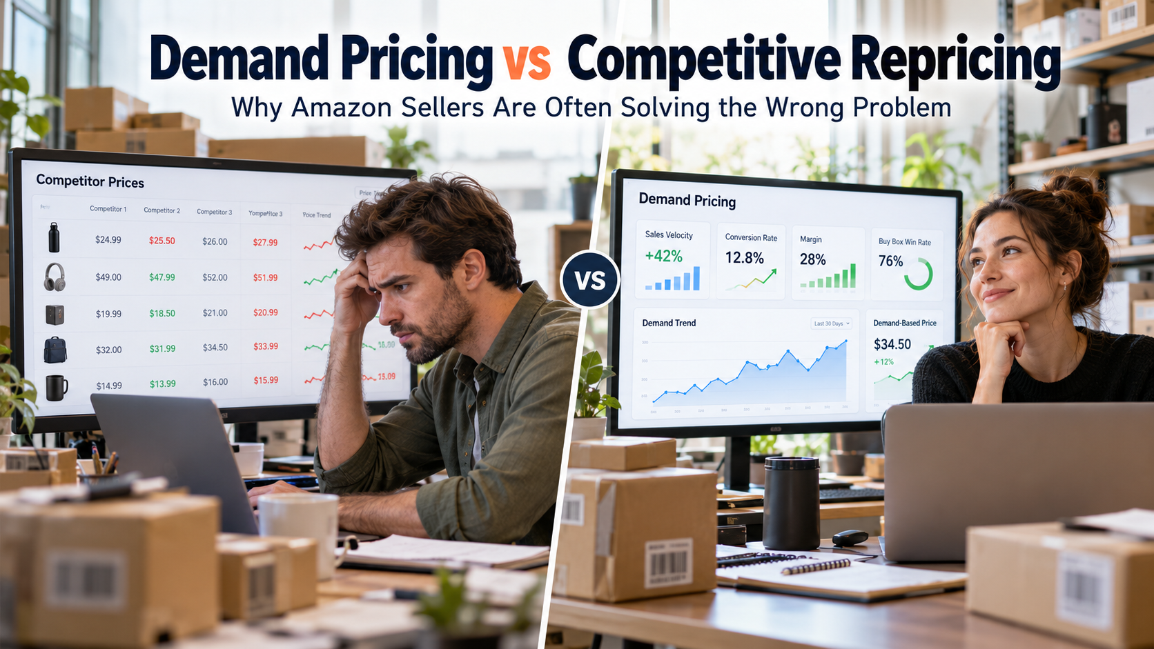 Demand Pricing vs Competitive Repricing: Why Amazon Sellers Are Often Solving the Wrong Problem