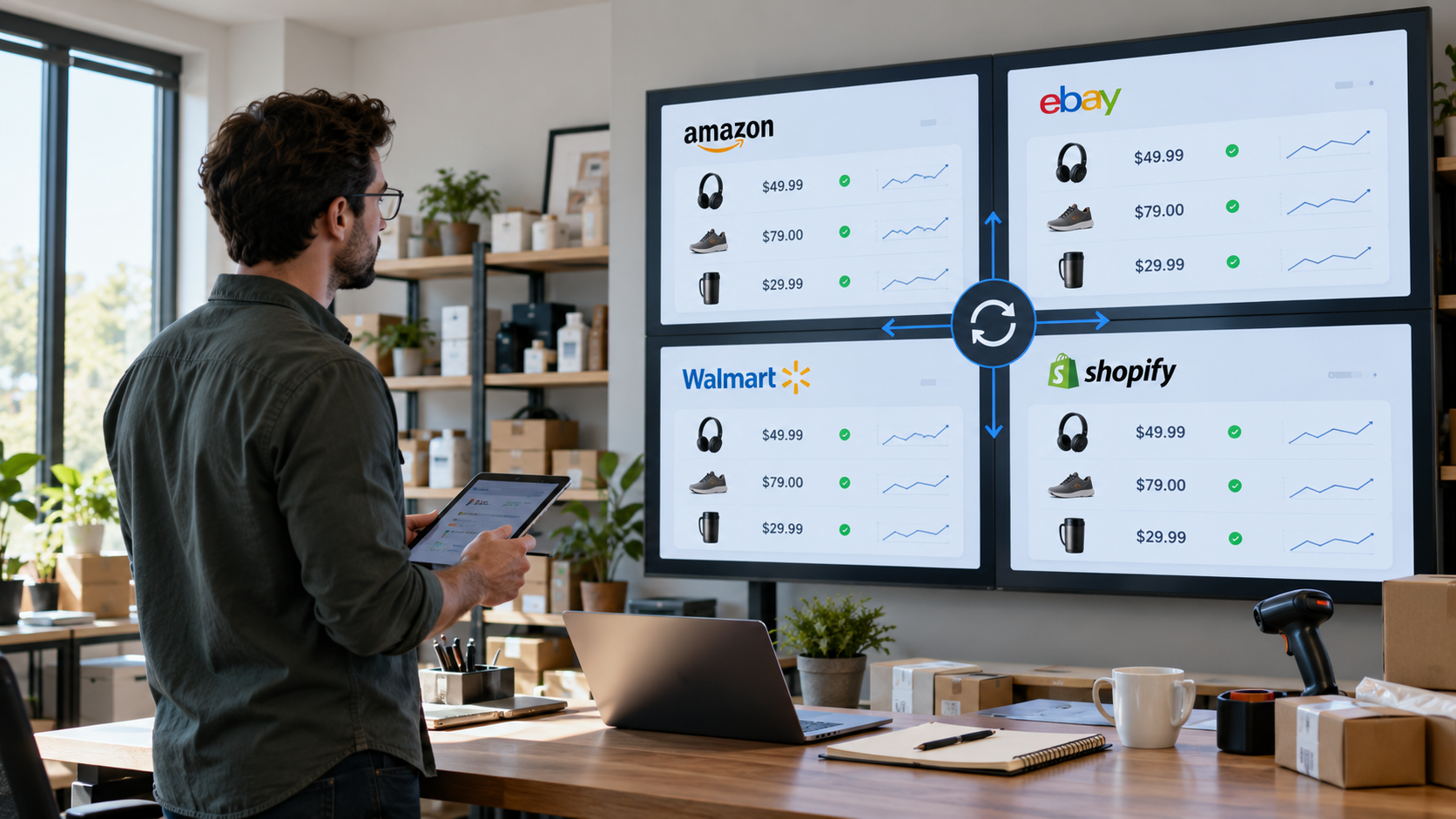 Multichannel Repricing: How to Keep Amazon, eBay, Walmart and Shopify Prices in Sync