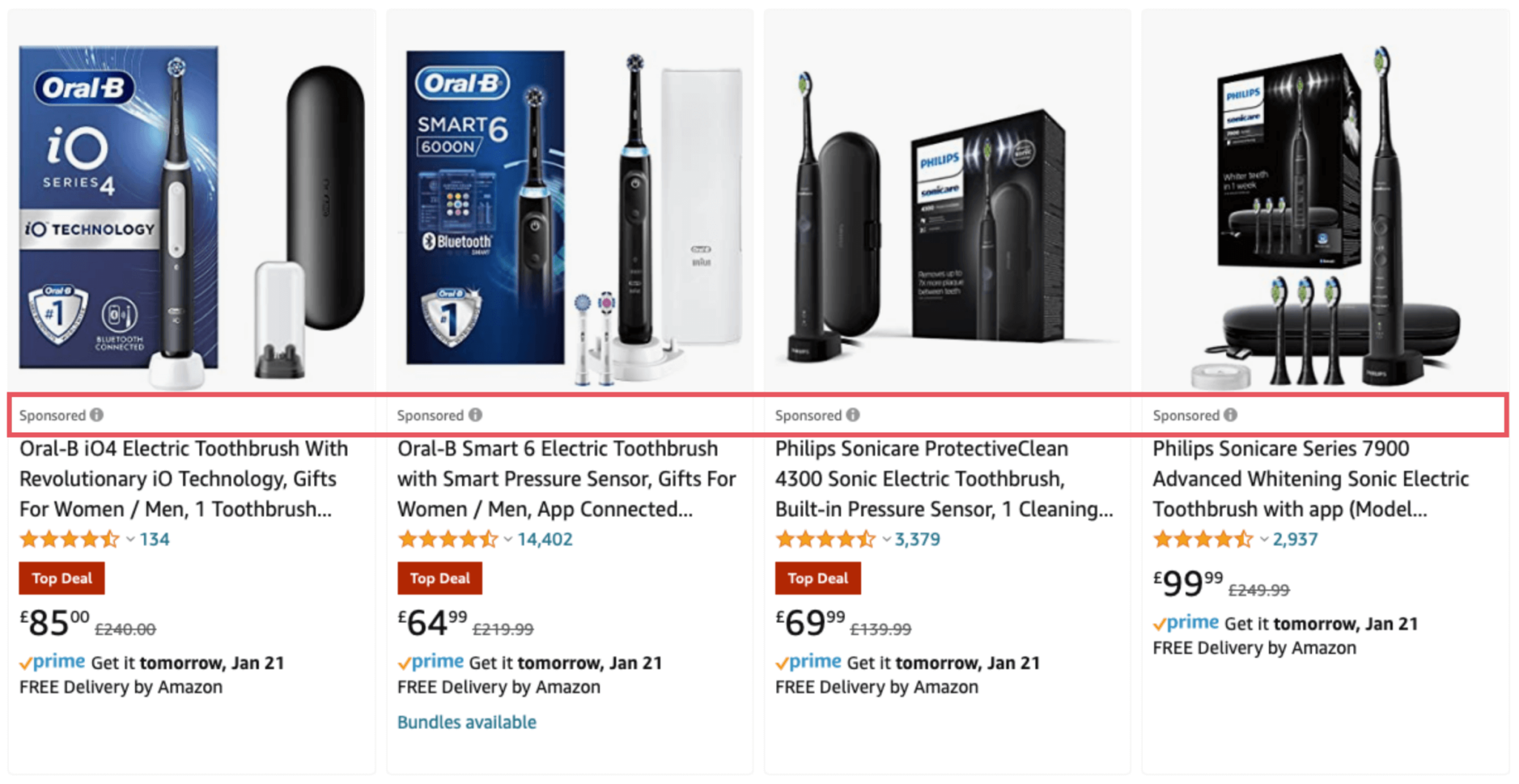 prodotti sponsorizzati da amazon