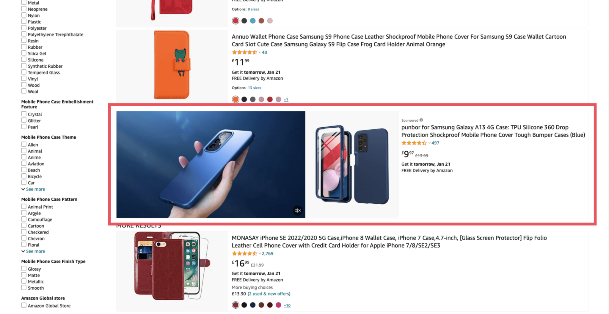 annunci video amazon
