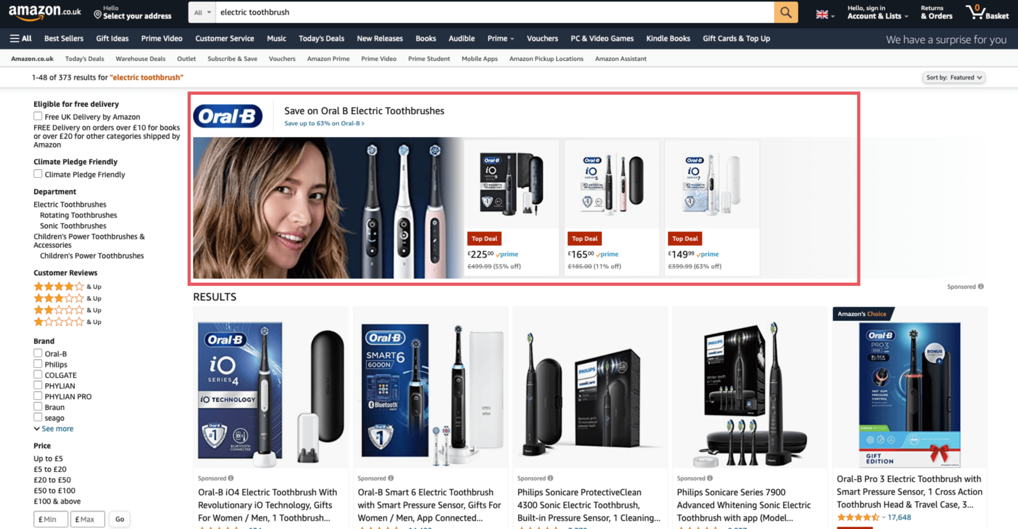 marchi sponsorizzati su amazon