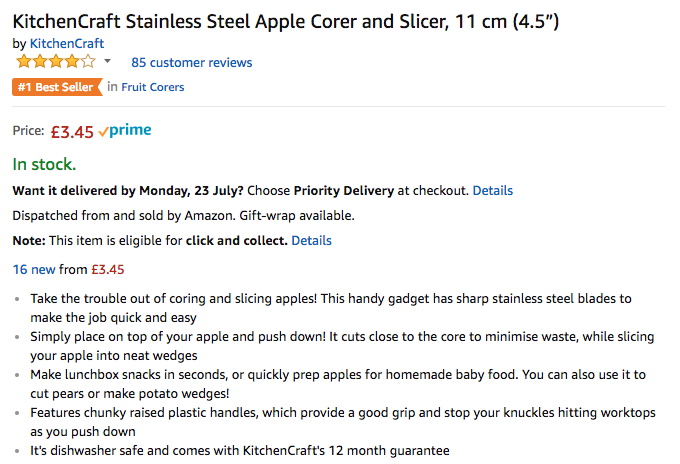 Description optimisée du produit Amazon