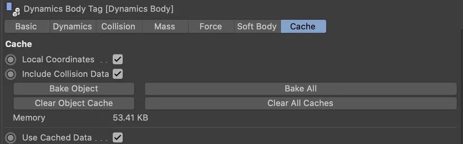 How to Bake an Object in Dynamic Body Tag Cinema 4D.png