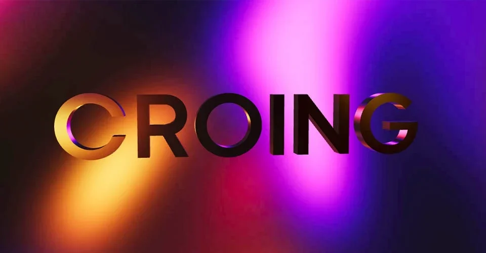 Croing creative agency website featuring dynamic motion design elements