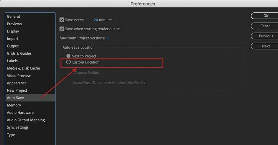 Custom Location Autosave in After Effects.jpg