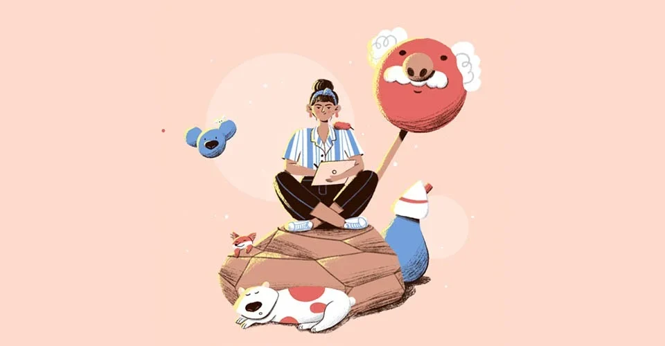 Stutpak portfolio website by Andra Nijman showcasing Lottie animations