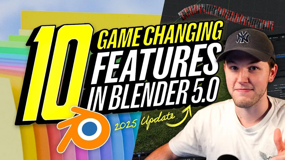 10 Game Changing Features in Blender 5.0 (2025 Update) article thumbnail