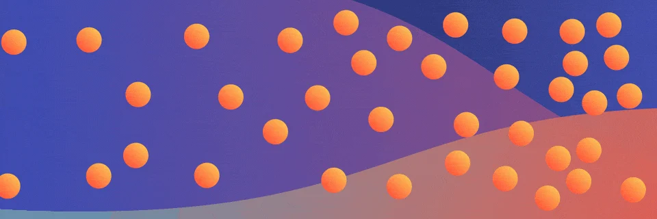Animated GIF showing the wiggle expression effect on multiple objects in After Effects