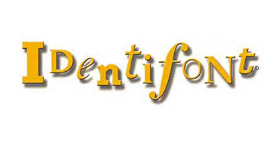 Font identification tool screenshot