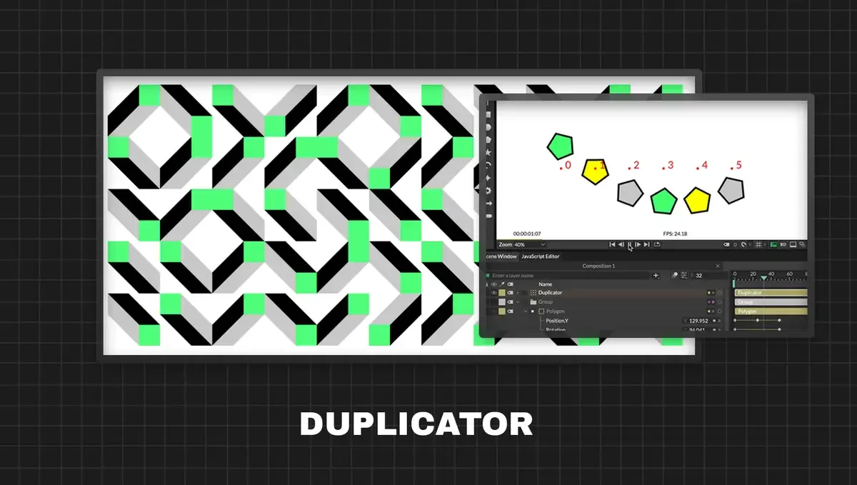 Cavalry Index Context feature in the Attribute Editor panel for procedural animation control