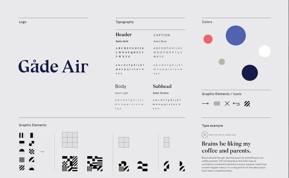 Branding and design elements for Gade Air.png