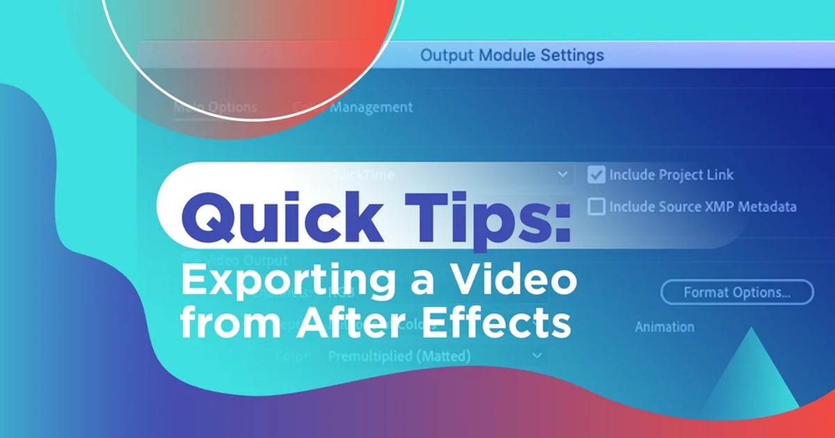 How to Render In (or Export From) After Effects