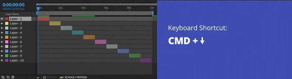 After Effects timeline shortcuts - image 11
