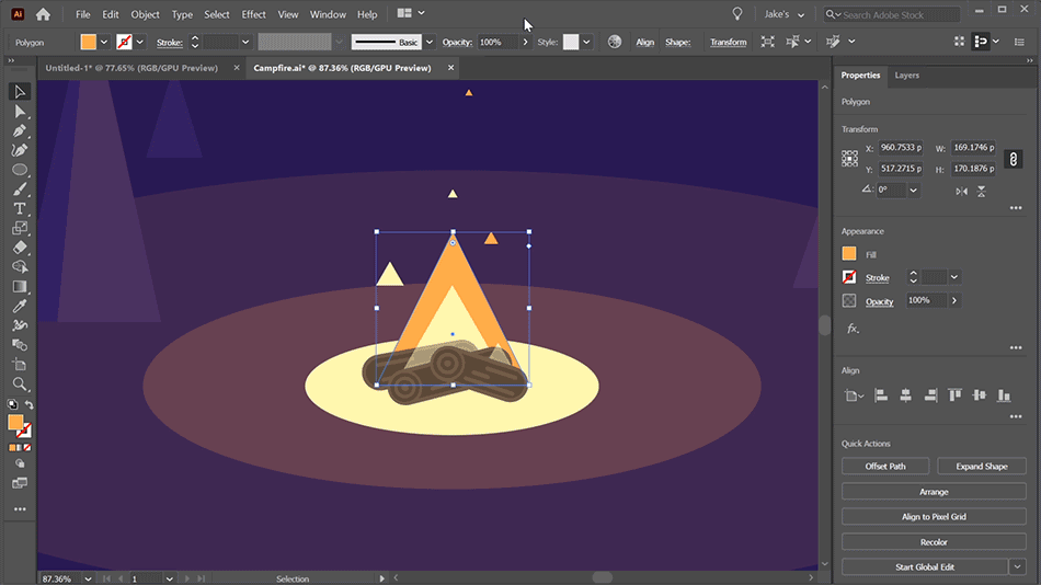 Illustrator View Menu - School of Motion tutorial image