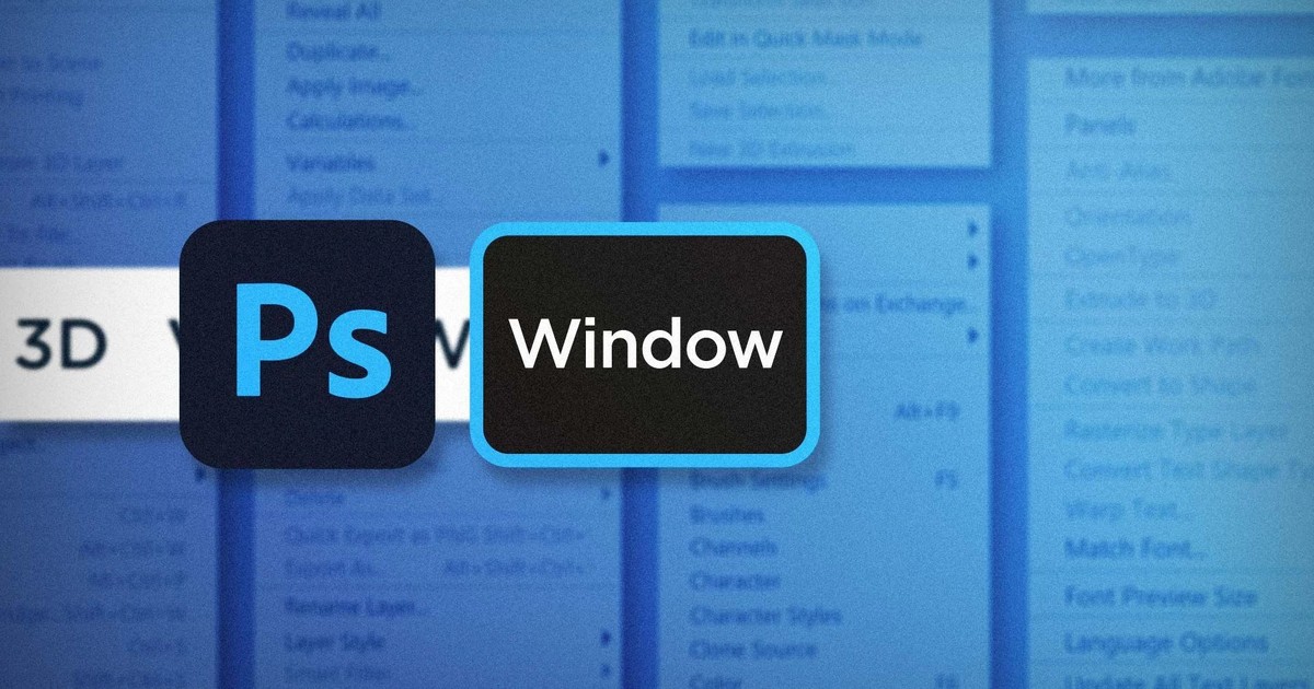 A Quick Guide to Photoshop Menus - Window