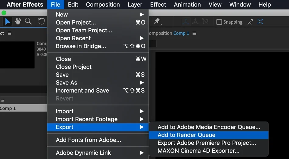 How to add a composition to the render queue using the file menu.png