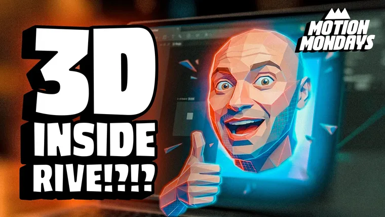 Rive Does 3D Now + The Fastest Glow Plugin EVER? | Motion Mondays article thumbnail