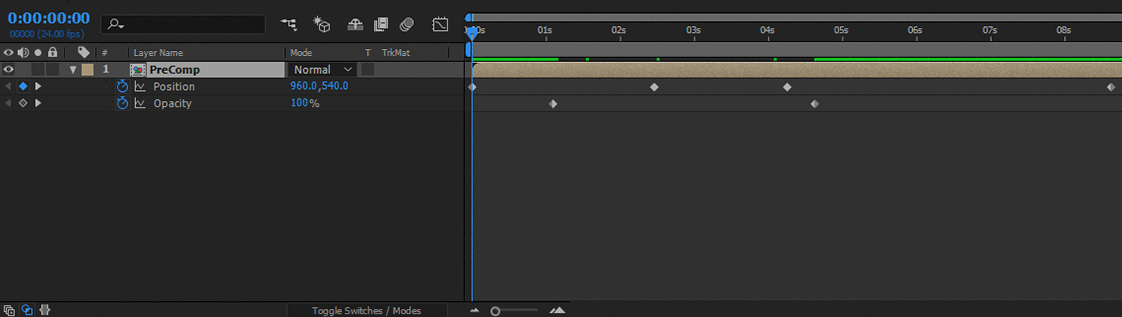After Effects zoom in/out keyboard shortcut