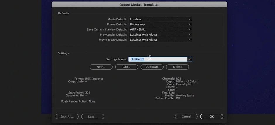After Effects screenshot tutorial - saving frames as images