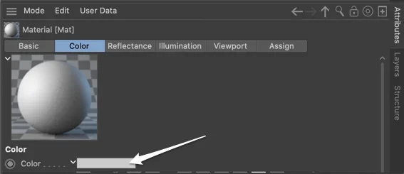 SOM-How to change a material color in Cinema 4D Lite.png