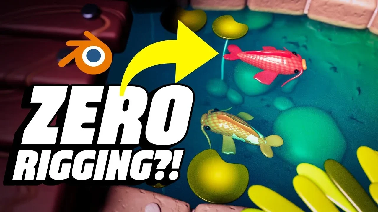 Ten Minute Blender Tutorial: Build an Animated Koi Pond article thumbnail
