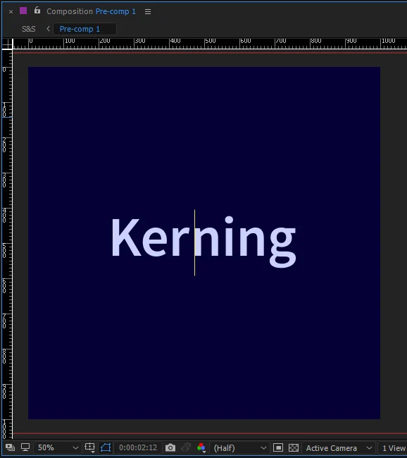 After Effects keyboard shortcut demonstration