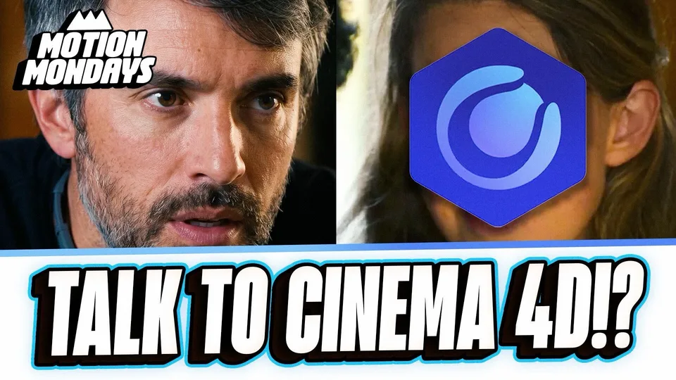 Motion Mondays thumbnail with the Cinema 4D logo and the headline Talk to Cinema 4D?