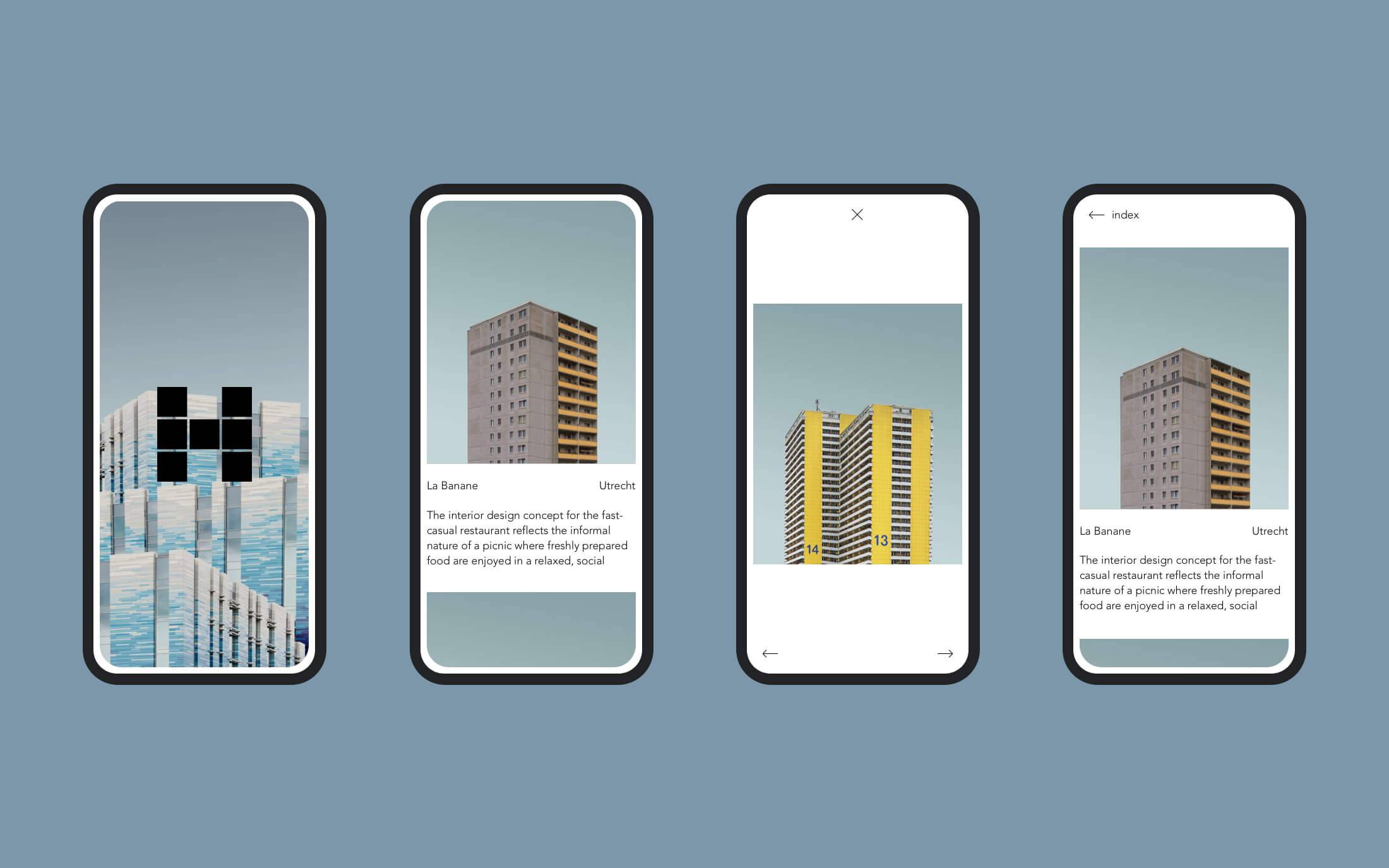 Icon-based navigation lets the user focus on the content