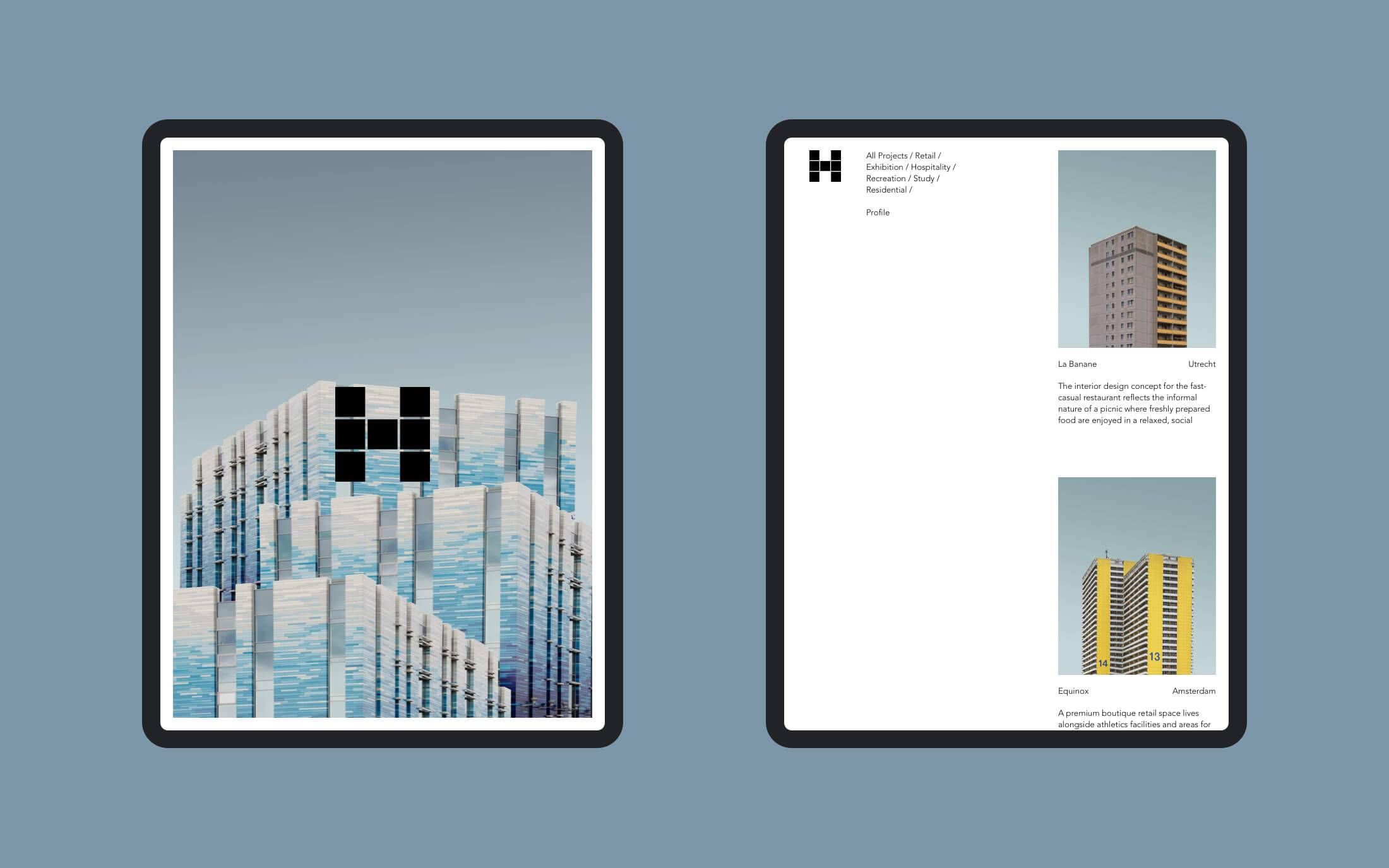 We used a project-filter for precise navigation