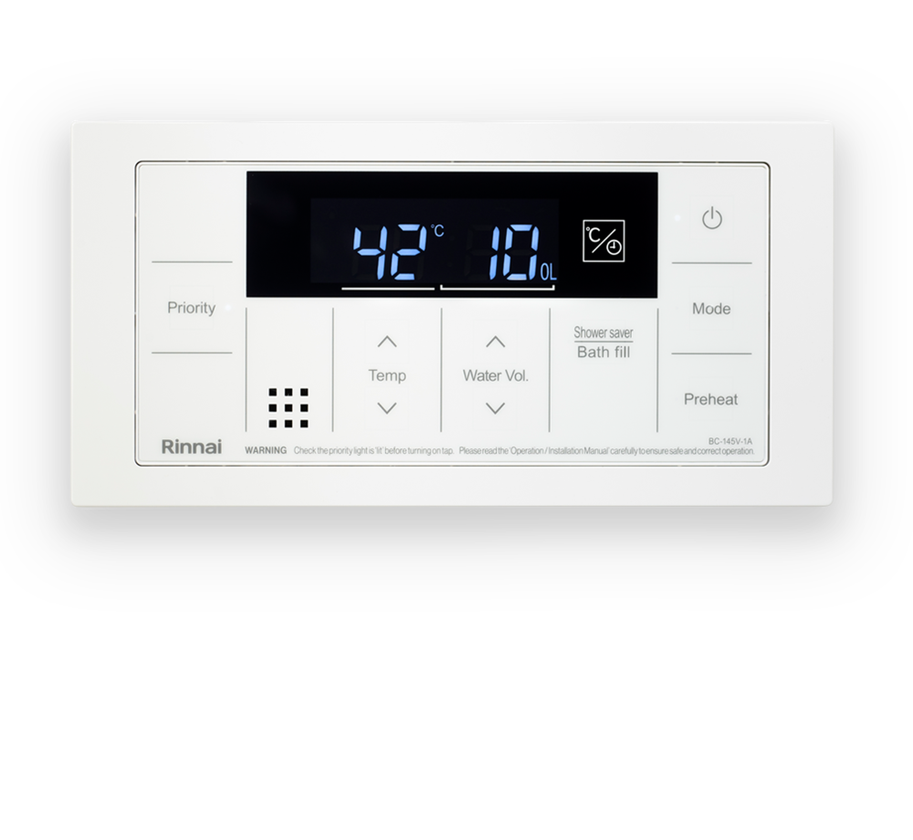 Control your Infinity hot water with the Deluxe controller