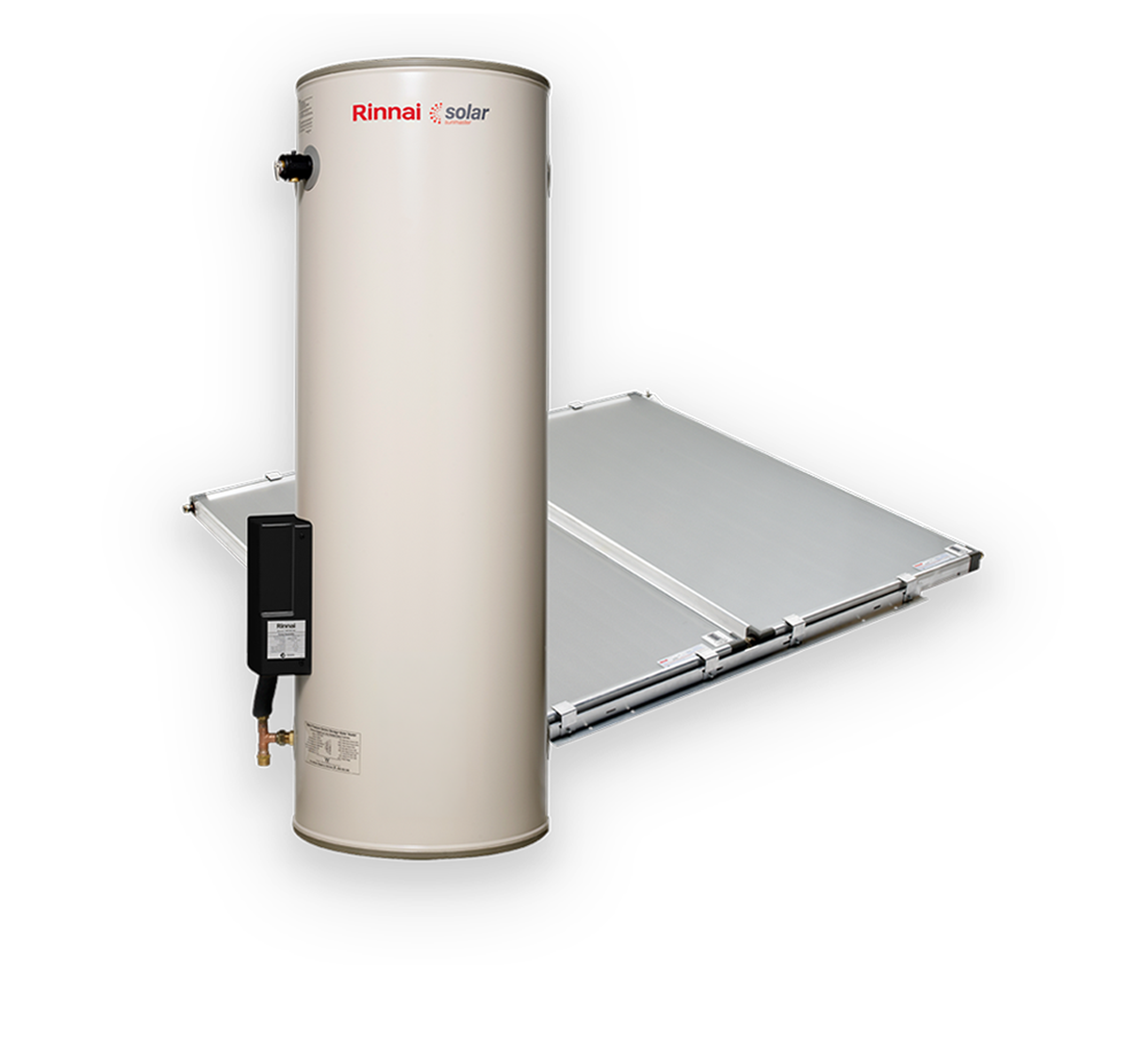 Rinnai Sunmaster Gas Flat Plate solar hot water + 2 collectors