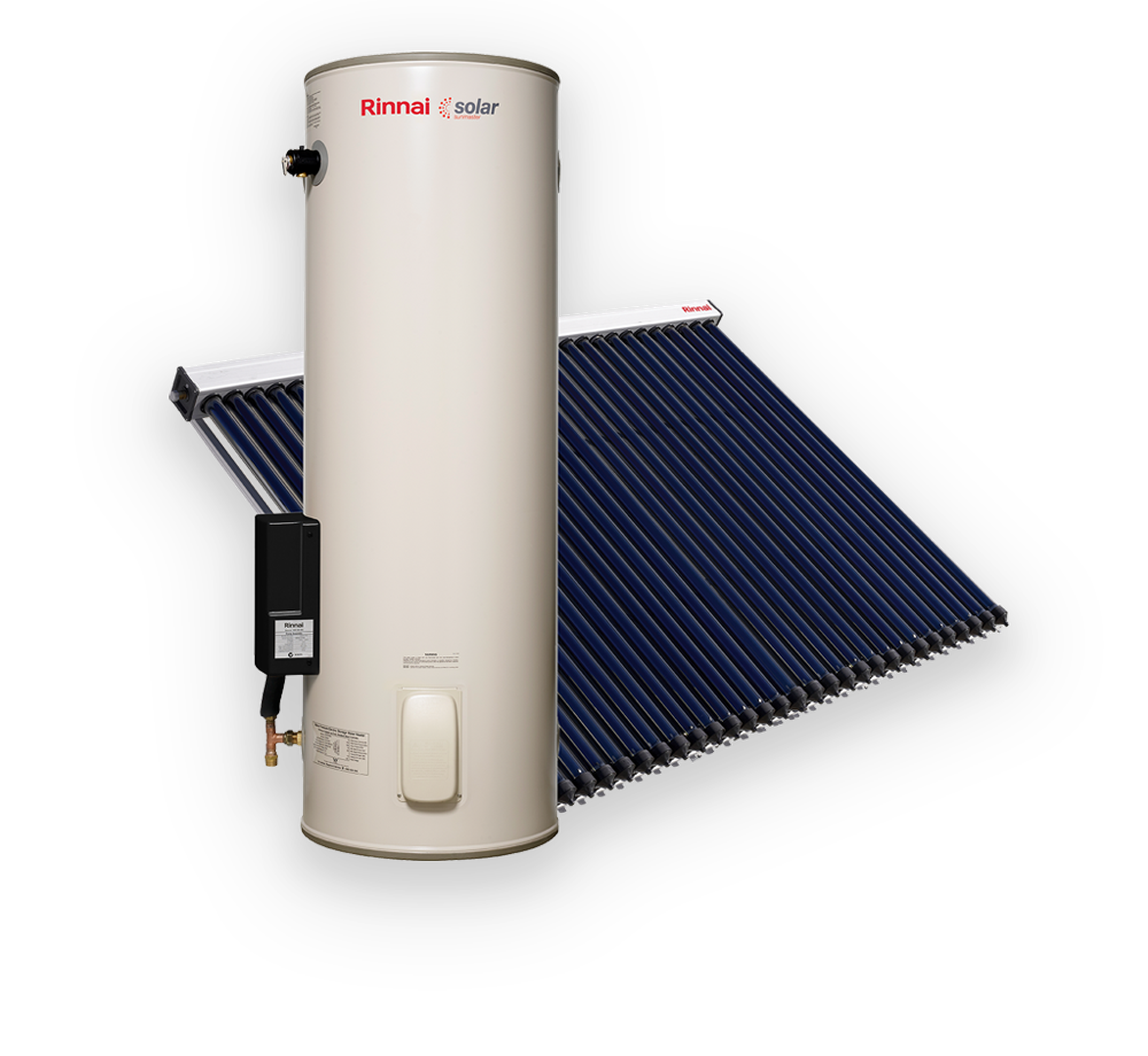 Rinnai Sunmaster Solar Hot Water Storage Tank + Evacuated Tubes (x30)