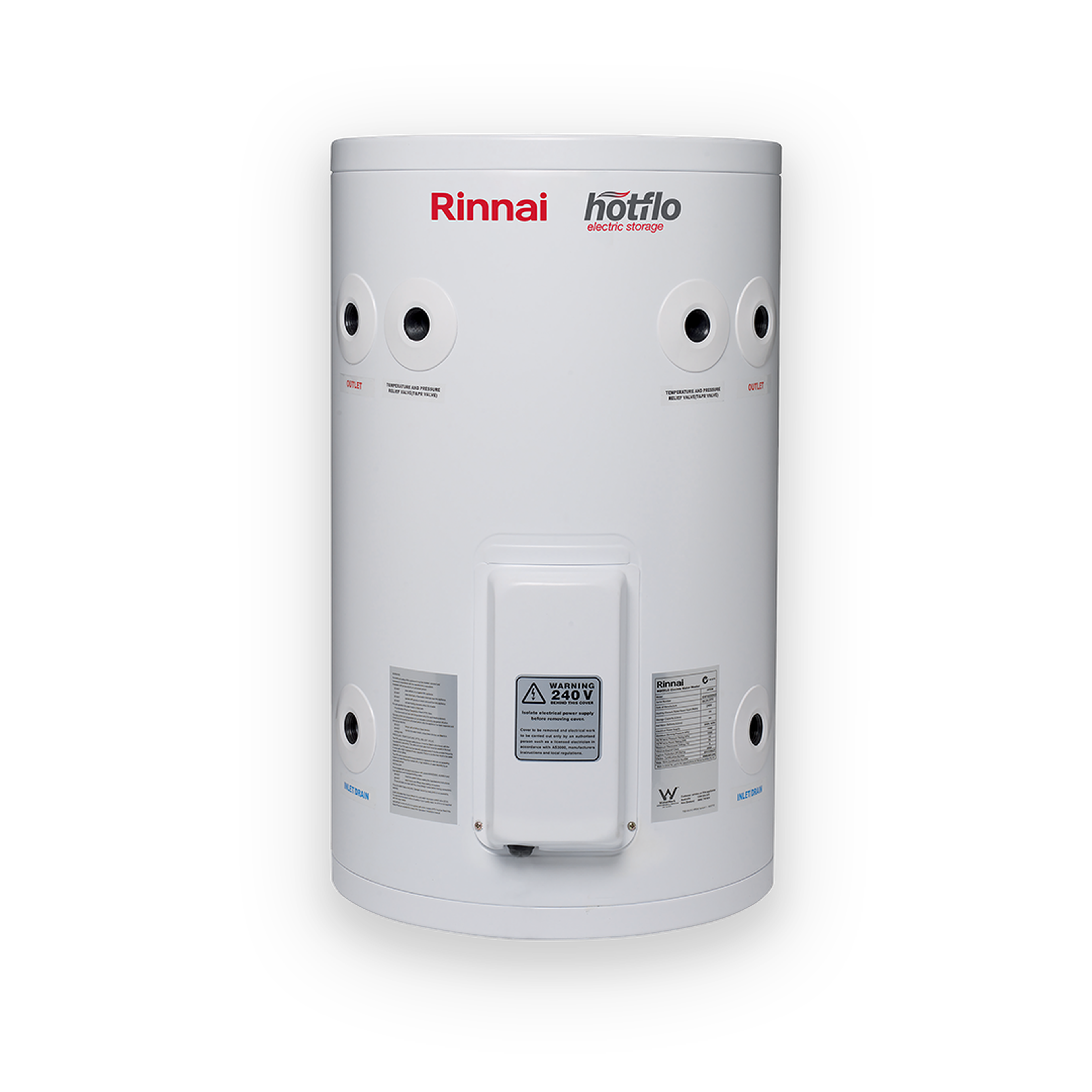 Rinnai Hotflo 50L Electric Hot Water Storage (hard wired)