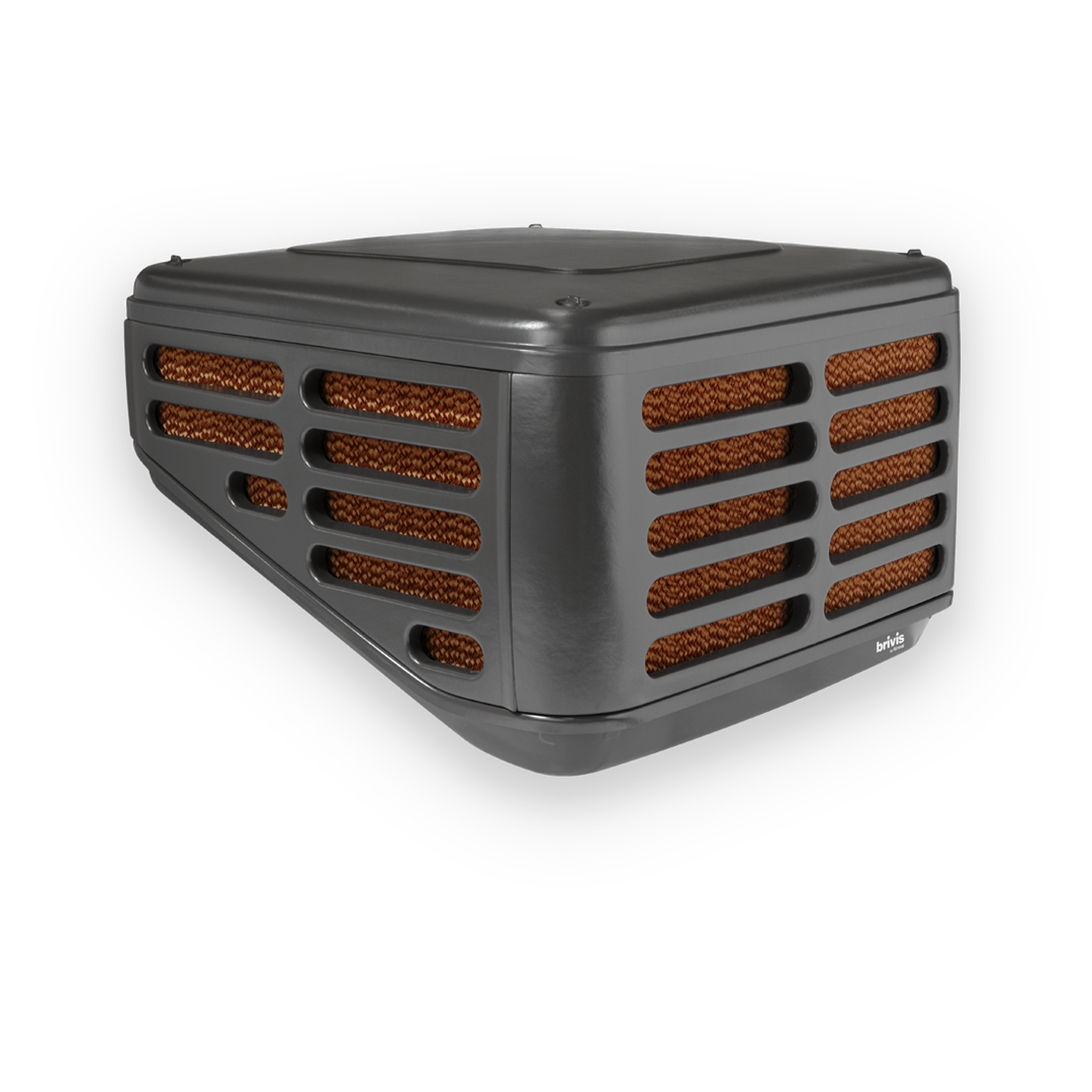 Brivis Promina evaporative cooler (top right)