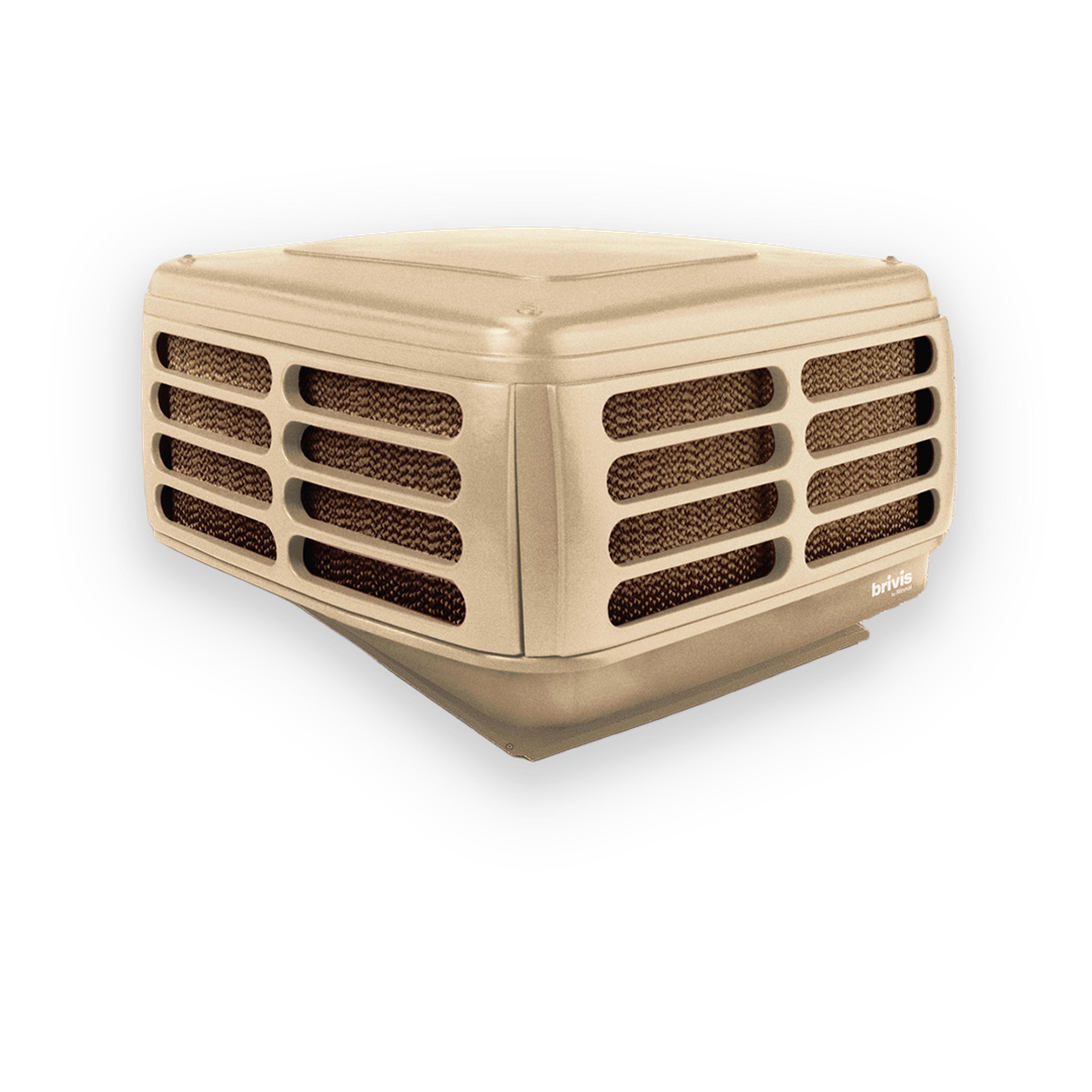Brivis Advance evaporative cooler (top right)