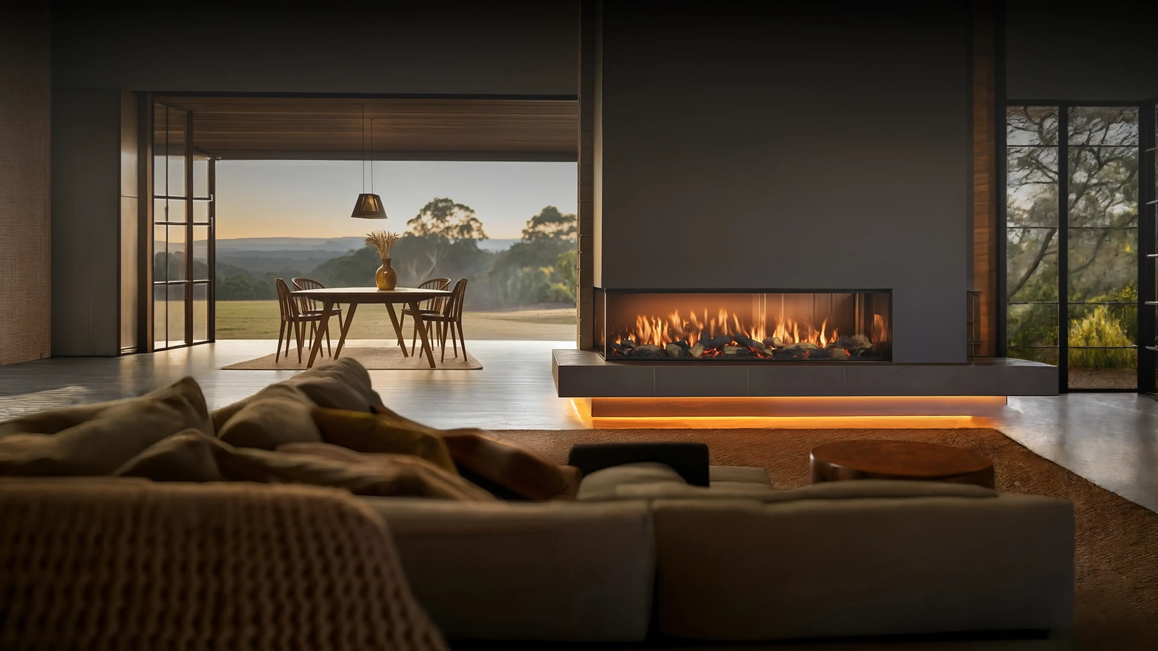 Rinnai ES 2200 Fireplace (lifestyle)