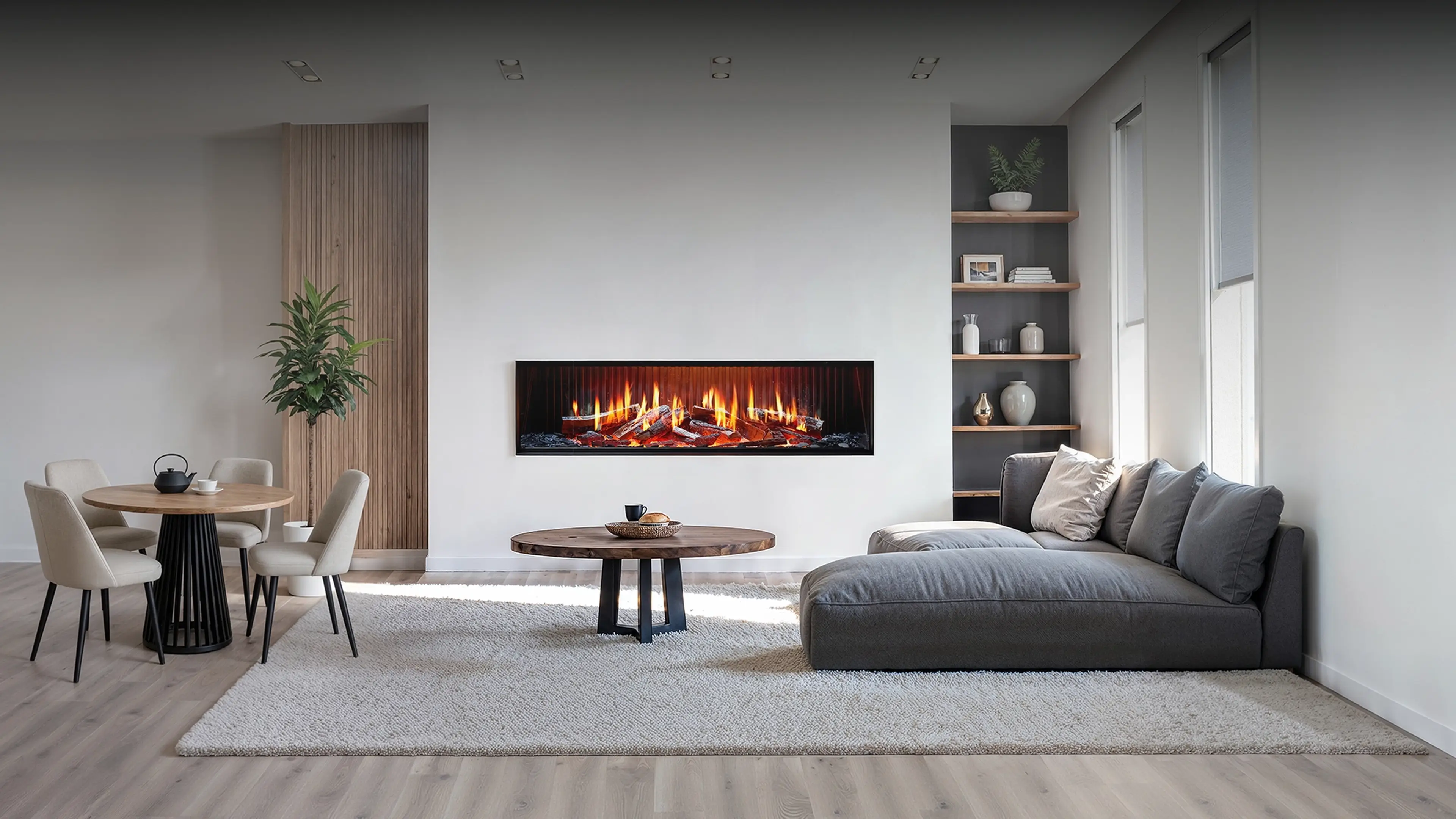 Rinnai EL1500 Electric Fireplace (lifestyle)