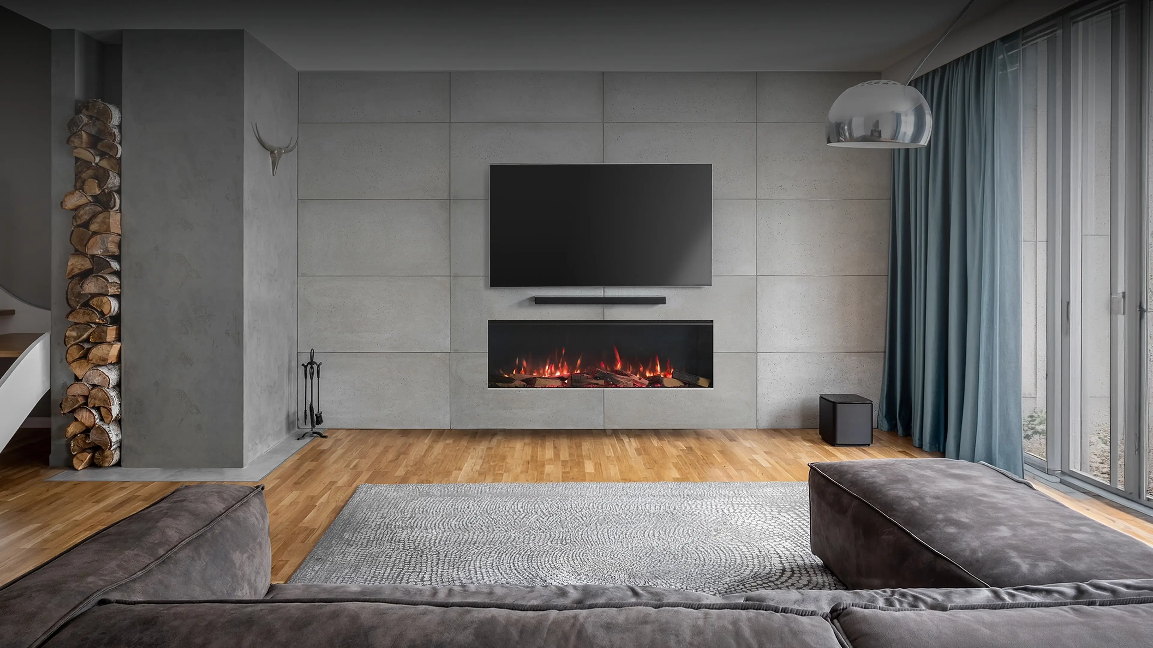 Rinnai ES 1300 Fireplace (lifestyle)