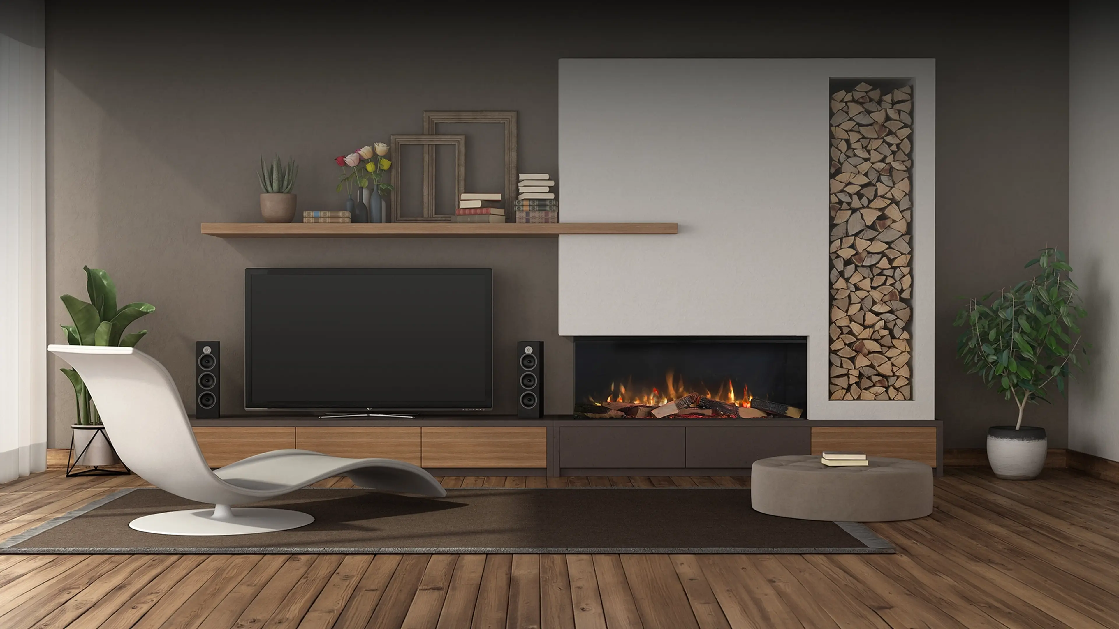 Rinnai ES 1000 Fireplace (lifestyle)