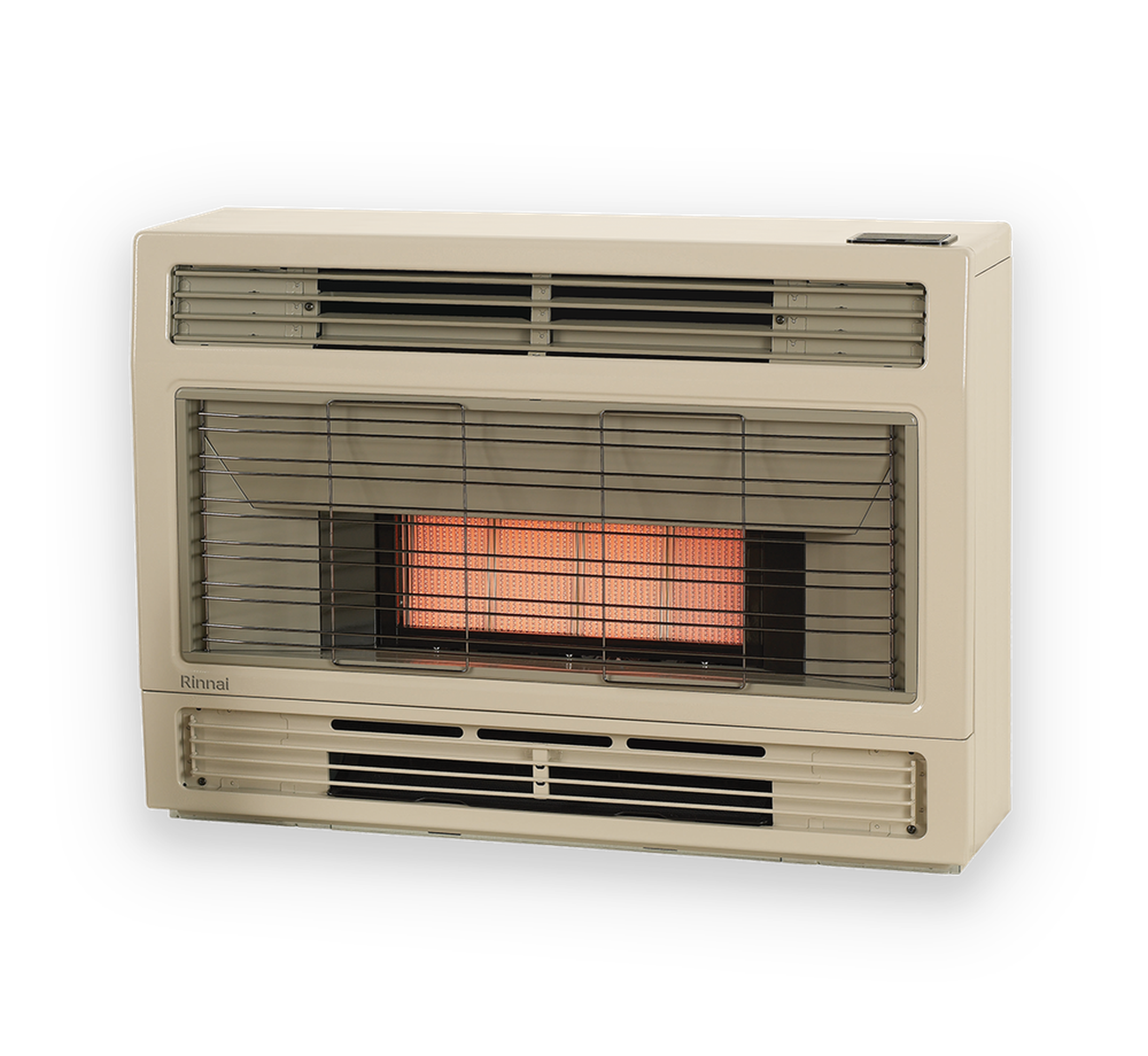 Rinnai Spectrum Console Gas Flued Space Heater (beige - front)