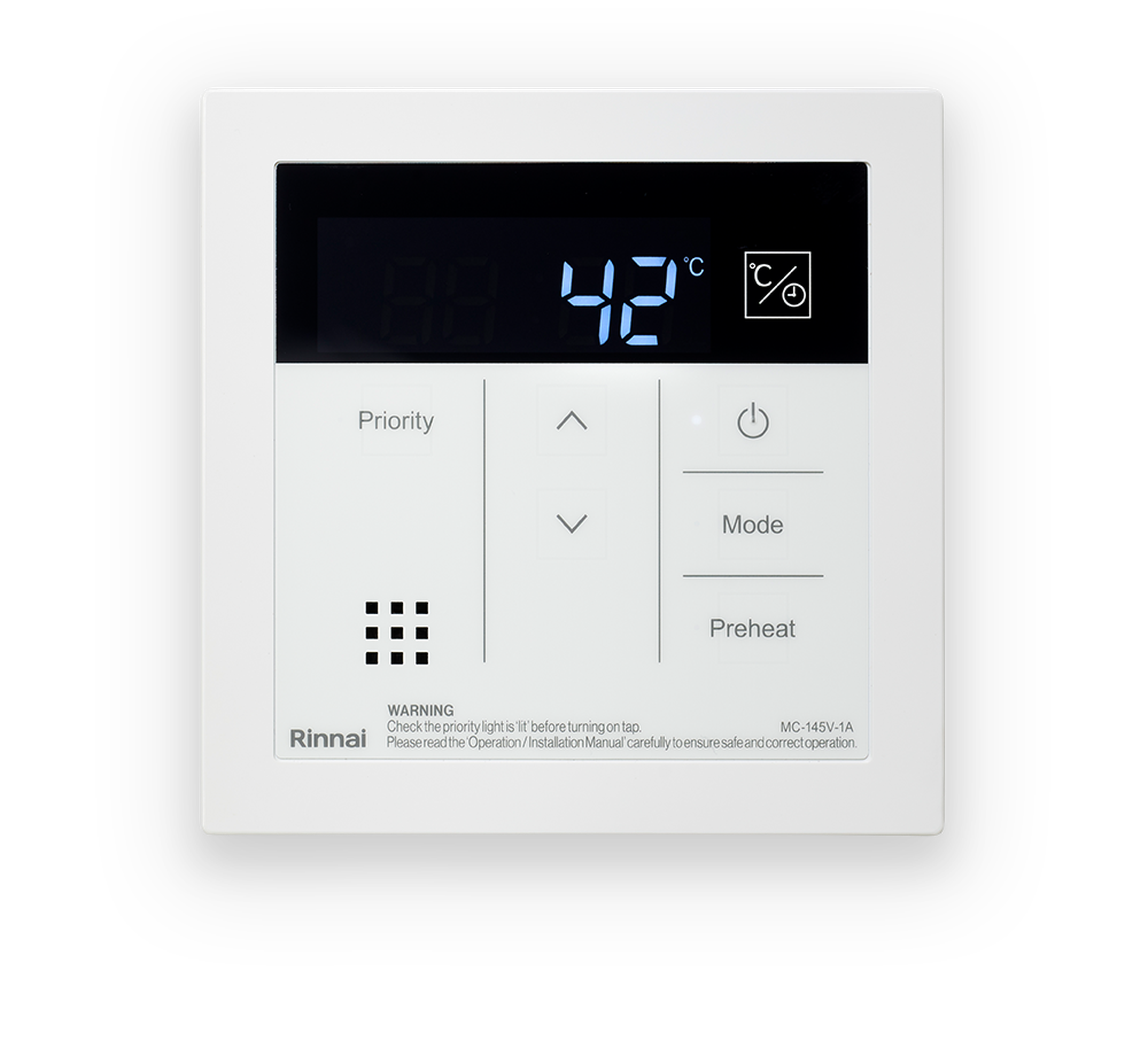 Rinnai Deluxe Kitchen Hot Water Controller (white)