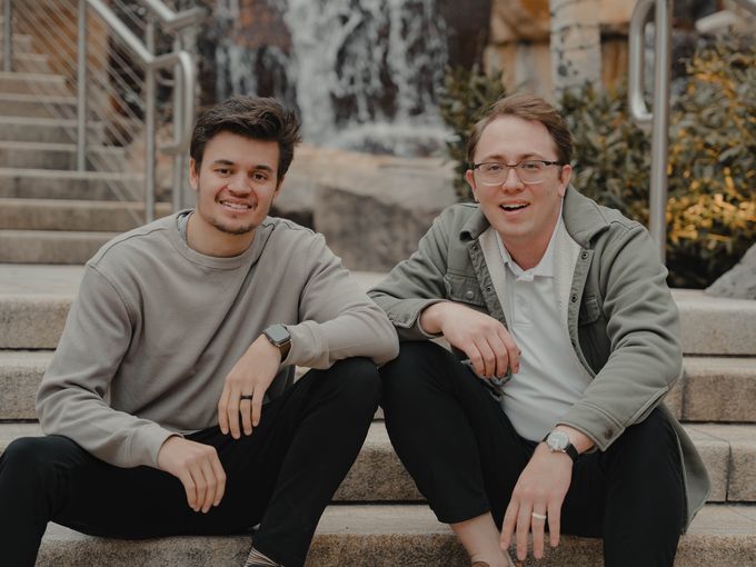Josh Goodwin (left) and Josh Hapairai-Hansen (right), founders of Rushly