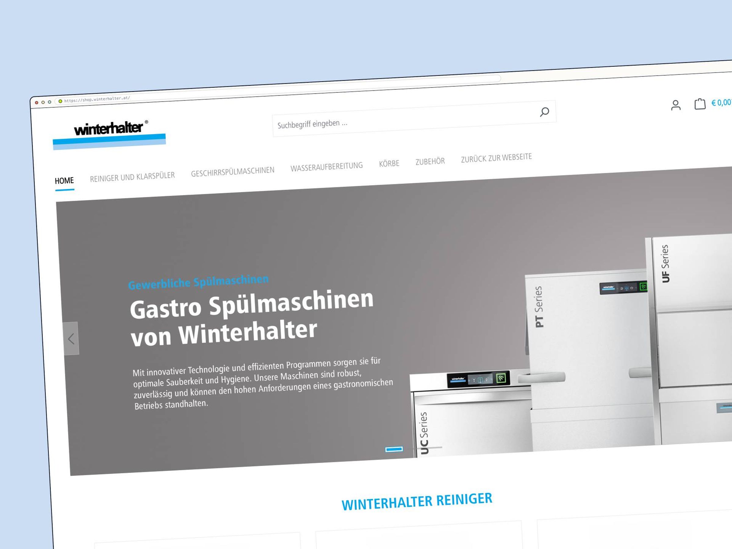 Winterhalter — Shopware 6 B2B Shop mit individuellen Plugins in drei Ländern