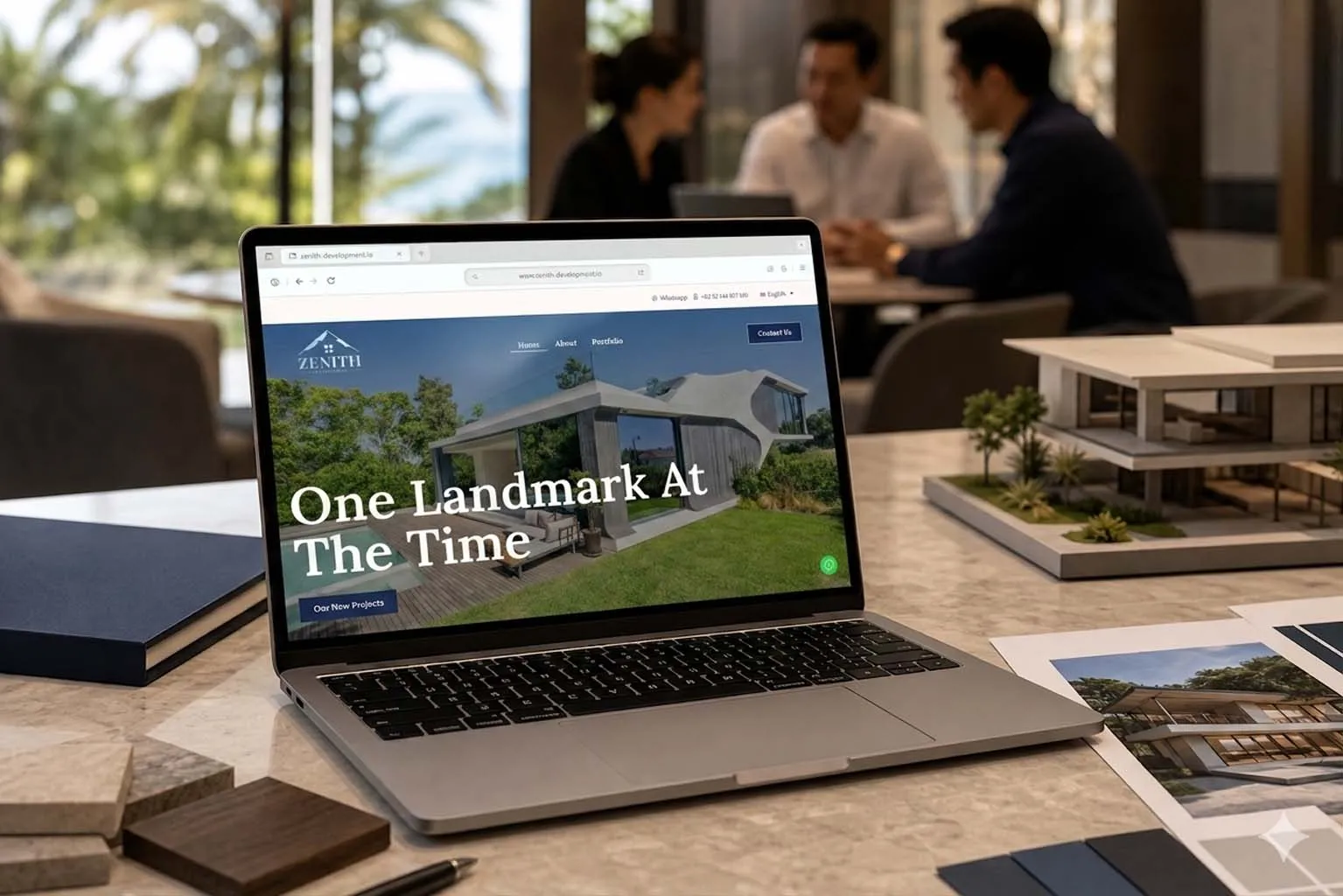Zenith Development mockup 2