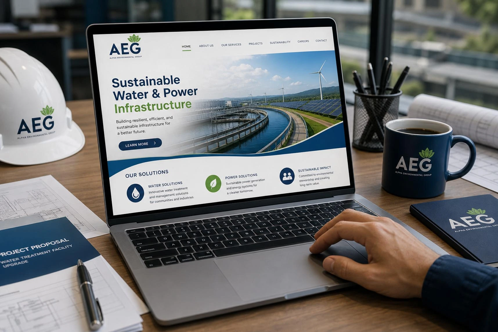 Alpha Enviromental Group mockup 1