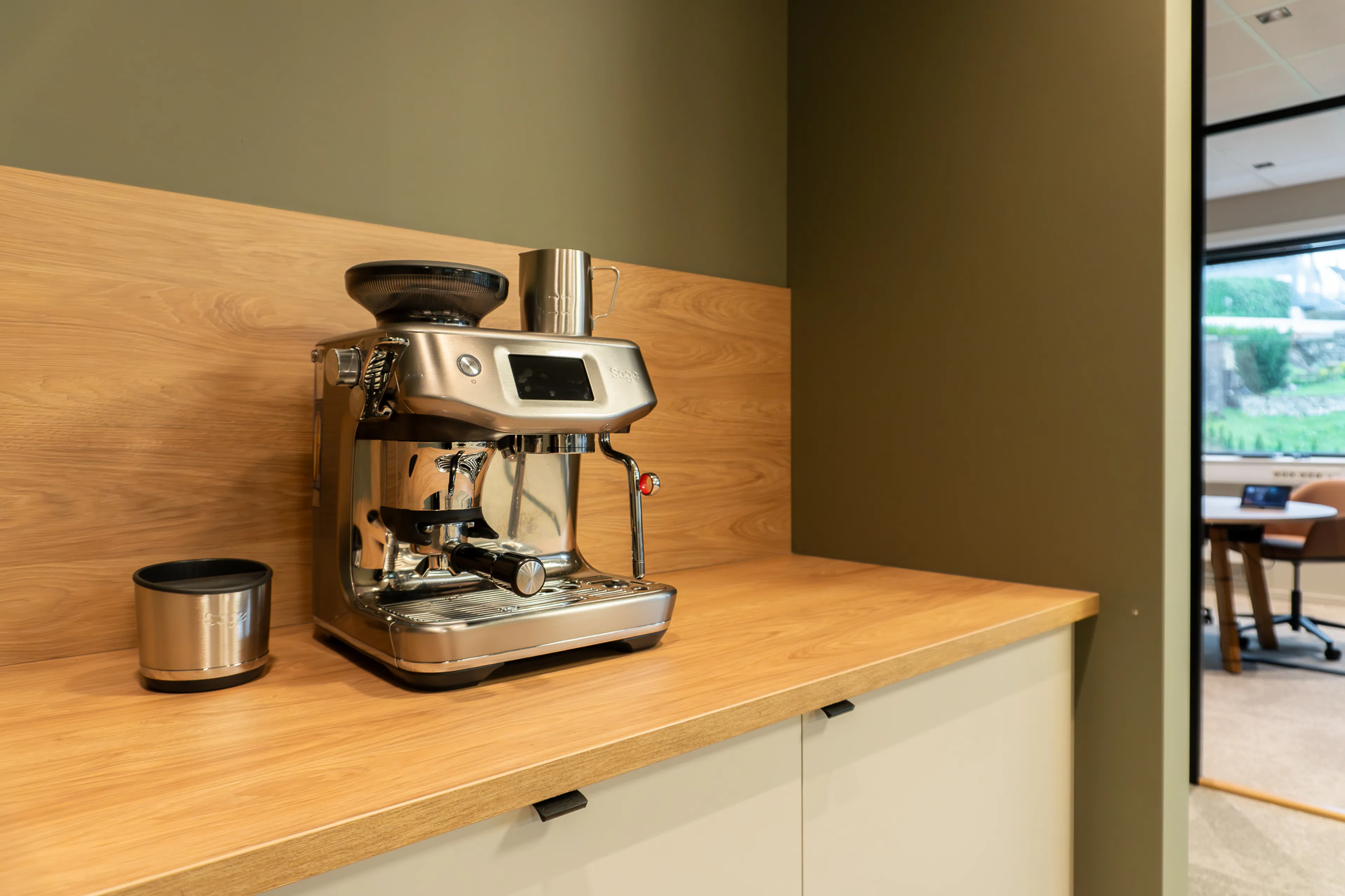 Espressomaskin på kontoret
