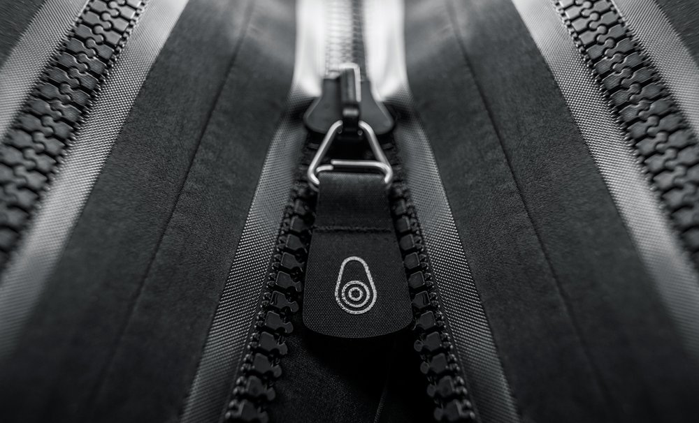 YKK waterproof AquaSeal zippers