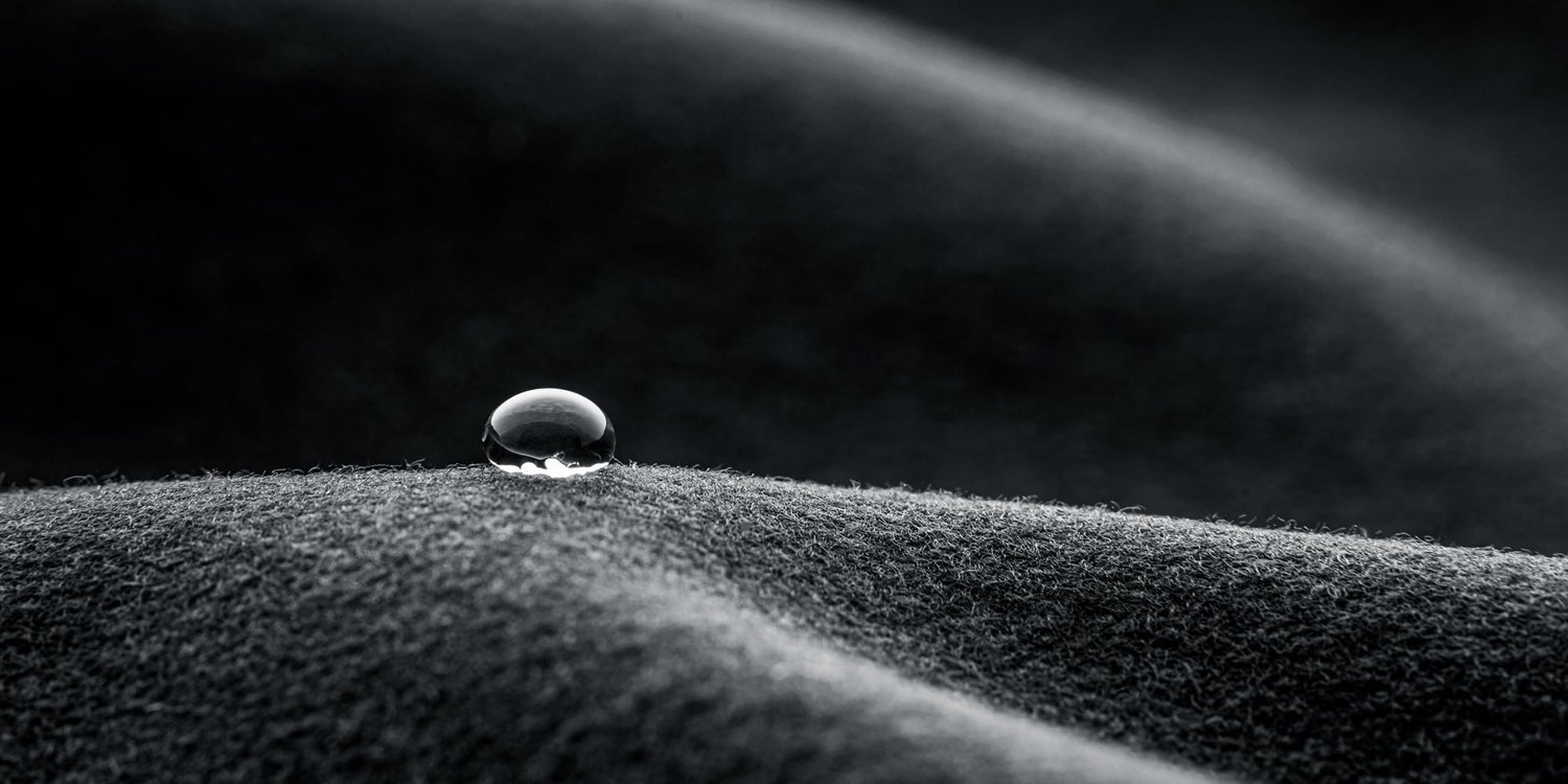 Water drop on Sail Racing fabric
