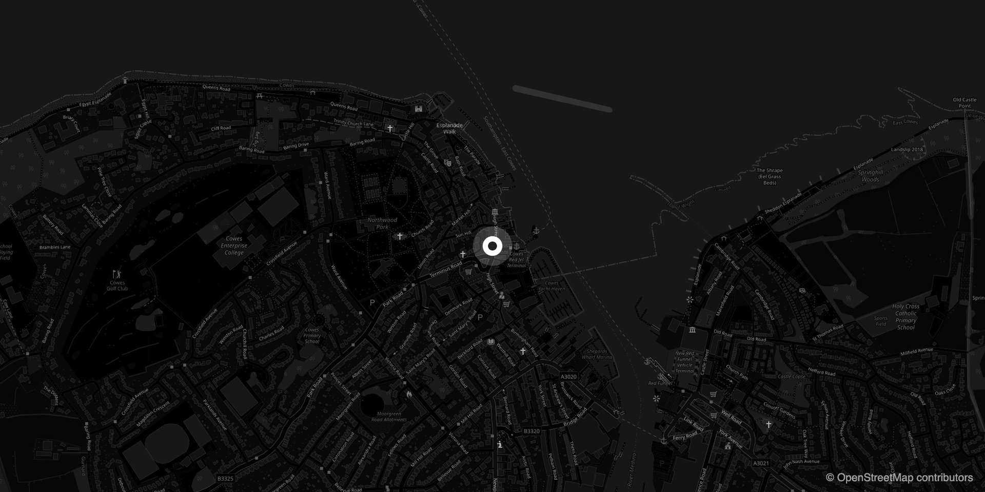 Map – Sail Racing Club House Cowes