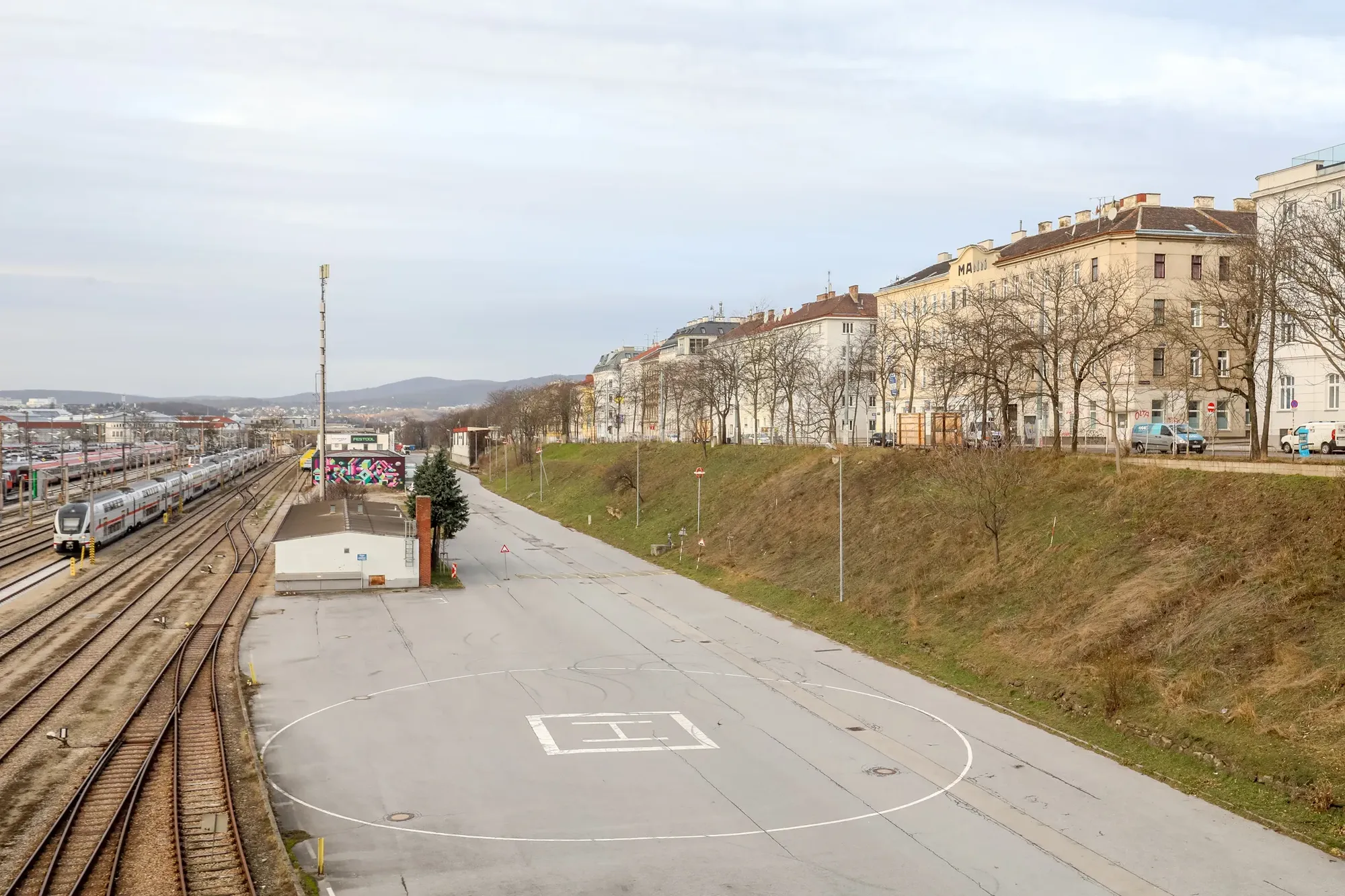 Gleisanlagen am Westbahnhof